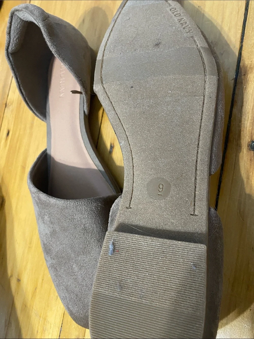 A New Day Taupe D'Orsay Flat - Sleek Women's Slip-On